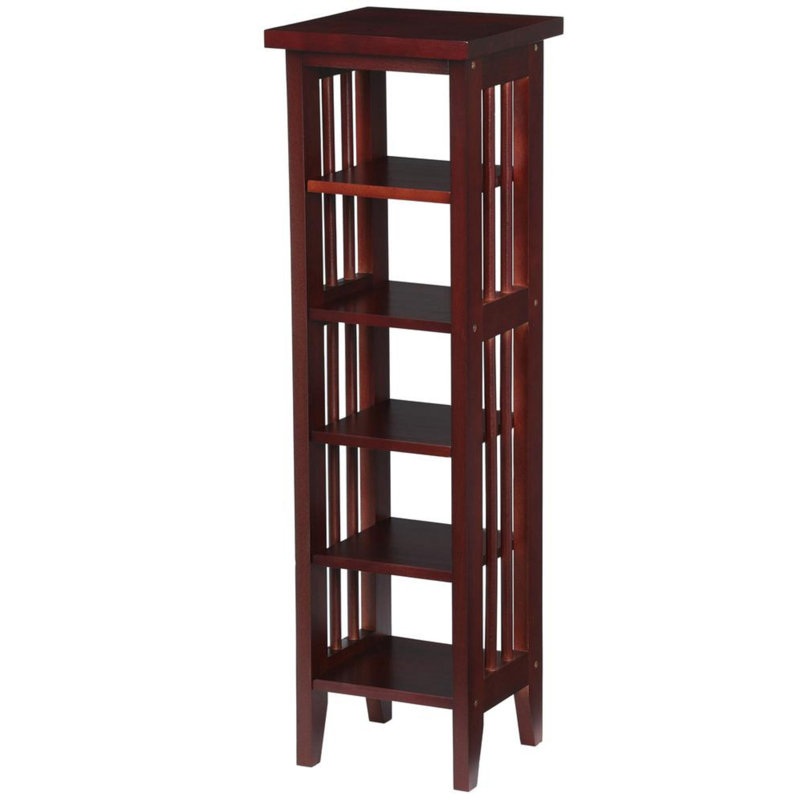 Red Barrel Studio® Wooden Storage Tower Multimedia Media Shelves Wayfair